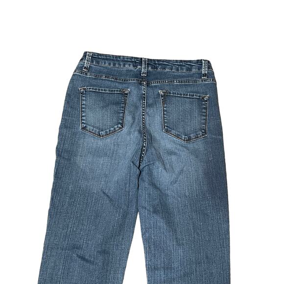 Lee Platinum Label Classic Fit Straight Leg Women SZ 6 x 30 Dark Blue Denim Jean - Picture 9 of 12